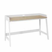 SoBuy SoBuy računalniška miza za domačo pisarno bele barve v skandinavskem slogu, (20815244)