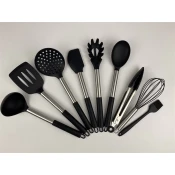 IRIS KT-481 Kuhinjski uređaj pribor 9 pcs Crna / Srebrna
