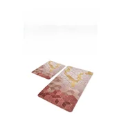Rožnate žametne kopalniške preproge v kompletu 2 ks 60x100 cm – Mila Home