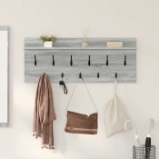 vidaXL Nadwyčajna obešalnik za plašče Siva sonoma 100 x 40 x 12 cm