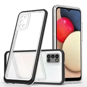 Hurtel Clear 3in1 ovitek za Samsung Galaxy A03s, črni okvir