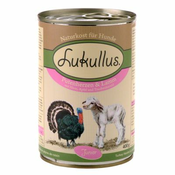 Lukullus Junior puranji srčki and jagnjetina - 6 x 400 g