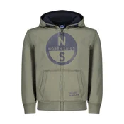 NORTH SAILS CHILDRENS GREEN ZIP-UP SWEATSHIRT