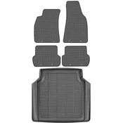 Seat Exeo Kombi od letnika 2008-2013 KOMPLET - gumijaste avtotepi + zaščitna preproga za prtljažnik