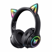 Gaming slušalke Onikuma B90 z udobnimi ušesnimi blazinicami in RGB osvetlitvijo - črne