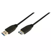 LOGILINK USB 3.0 produžni kabel crna 3m CU0043