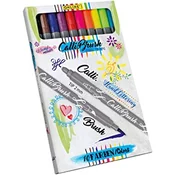 KALIGRAFSKI – CALLI.BRUSH FLOMASTRI, DVOJNA KONICA, 10 KOS, V KARTONSKI ŠKATLICI, ONLINE