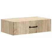 vidaXL Stenska stranska miza Sonoma hrast 59 x 34,5 x 17 cm
