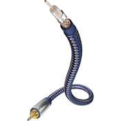 Inakustik Priključni kabel Inakustik, moški cinch konektor/moški cinch konektor, modro-srebrn, 3 m