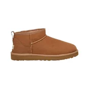 UGG za moške. 1137391 Usnjeni gležnjarji M Classic Ultra Mini rjavi (42), Rjava, Ravna stran, Priložnostno