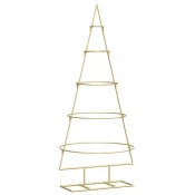 Metalna božicna jelka Zlatno 125 cm Celik s praškastim premazom