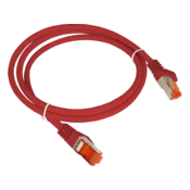 Patch kabel F/UTP kat 6 PVC 0,25 m rdeč ALANTEC