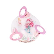 Elobra Stropna rondela Mara Sirena, bijelo/roza, O 29 cm, E14 - rasadnik - bijela, roza - Drvo