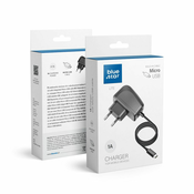 Blue Star Mrežni polnilnik za telefon Blue Star USB A 1A 5W + kabel USB A na Micro USB TFK-TC-1100B črn