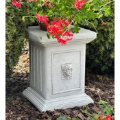 Casa Padrino baroque garden decorative stone column gray H. 44 cm