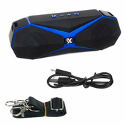 Bluetooth zvucnik bežicni USB 1200mAh FM radio plavi