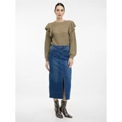 Dark blue womens denim maxi skirt ORSAY - Womens