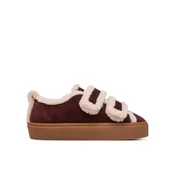 Inuikii Superge Shearling Low Velcro 1001.001.0231.518 Bordo rdeča