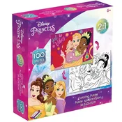 Luna: Disney princeske 2 v 1 100-delna pobarvanka sestavljanka