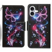 Eleganten etui ovitek za iPhone 16, Metulj