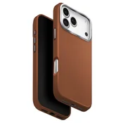 Premium ovitek UNIQ Lyden Leatherette Case™ iz umetnega usnja za iPhone 17 Pro - Brown