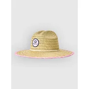 Rip Curl Mixed Straw Sun Kids Hat hot pink