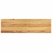 Vidaxl Podloge za stopnice 2 kosa rjave 90x30x2 cm trdna hrastovina
