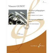 GUYOT:10 PIECES PEDAGOGIQUES GRADUEES 1 CLARINET AND PIANO