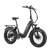 TTGO Zložljivo električno kolo TTGO F6 Boost 250 W 48 V 18 Ah, doseg 120 km, 20-palčne debele pnevmatike, sivo, (5000234143)