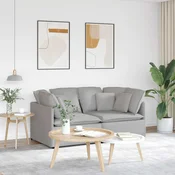 Modularna sofa s jastucima, tkanina, oblak sive boje