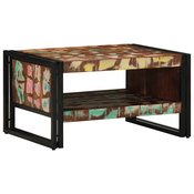Višebojni stolic za kavu 70x50x38 cm puno drvo obradeno