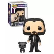 Bobble Figure John Wick POP! Movies - John Wick in Black Suit with Dog