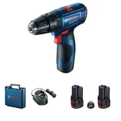 Akumulatorska udarna bušilica-izvijac Bosch GSB 120 LI 2x2.0 Professional - Bosch - 12 V - 2.0 Ah - 0 – 400 / 0 – 1.500 min-1 - 22.500 min-1 - 0,8 / 10 mm - 20+2