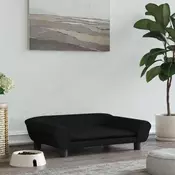 Vidaxl vidaXL Pasja postelja, črna, 70x48x22 cm, žamet