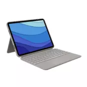 Tipkovnica LOGITECH Combo Touch, brezžična, za Apple, iPad PRO 32,76 cm (12,9), svetlo rjava