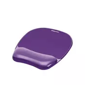 FELLOWES Podloga sa odmaracem za zglob sa gelom  CRYSTALS 9144104 purple