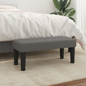vidaXL Klop siva 70x30x30 cm umetno usnje