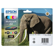 Epson Elephant Multipack 6-colours 24 Claria Photo HD Ink (C13T24284011)