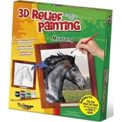 Mirage Hobby Reliefno slikarstvo 3D slikarstvo Kreativni komplet: Mustang