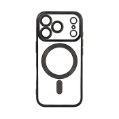 OEM ELECTRO MAG COVER etui, združljiv z MagSafe za IPHONE 17 Pro Max (polni obroč), črn