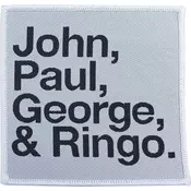 The Beatles John, Paul, George, Ringo Black on White Našitek za šivanje
