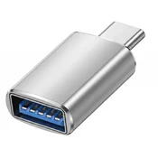 BLUE STAR Blue Star, OTG USB-C Moški v USB 3.0 Ženski Adapter, Srebrna, (5000277053)