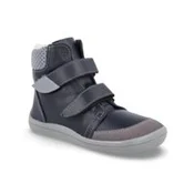 Otroški barefoot zimski čevlji BEDA BF 0004/W/SO/MK Luc črno-sivi - 26