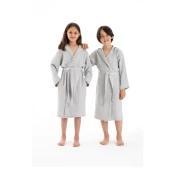 Lessentiel Maison Deciji bademantil Muslin, Sivi