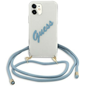 Guess GUHCP12SCRTVSBL iPhone 12 mini 5,4 blue hardcase Script Vintage (GUHCP12SCRTVSBL)