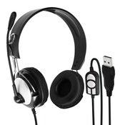 LINQ Žicne racunalniške slušalke z mikrofonom na nosilcu, gumbi za upravljanje - LinQ, (20731508)