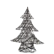 LED okrasek za božično drevo iz črne in zlate plastike, 49x38x10 cm