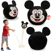 Disney TY Mickey Mouse Plišasta žogica, poskakujoča maskota, BEANIE BOUNCERS, igračka za otroke, ki zahteva spretnost 10 cm