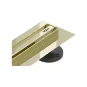 Mexen Flat 360° Slim linijski vrtljivi odtok 50 cm, zlati - 1541050