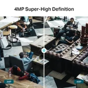 TP-LINK VIGI 4MP IR Dome mrežna kamera (do 2560 × 1440 H.265+ 30fps)